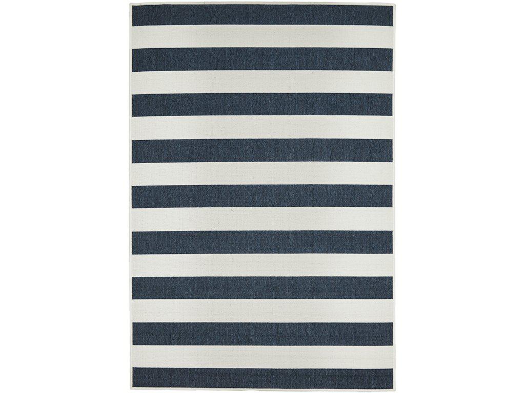 Rug Culture Seaside Outdoor Rug — 4444 Navy White